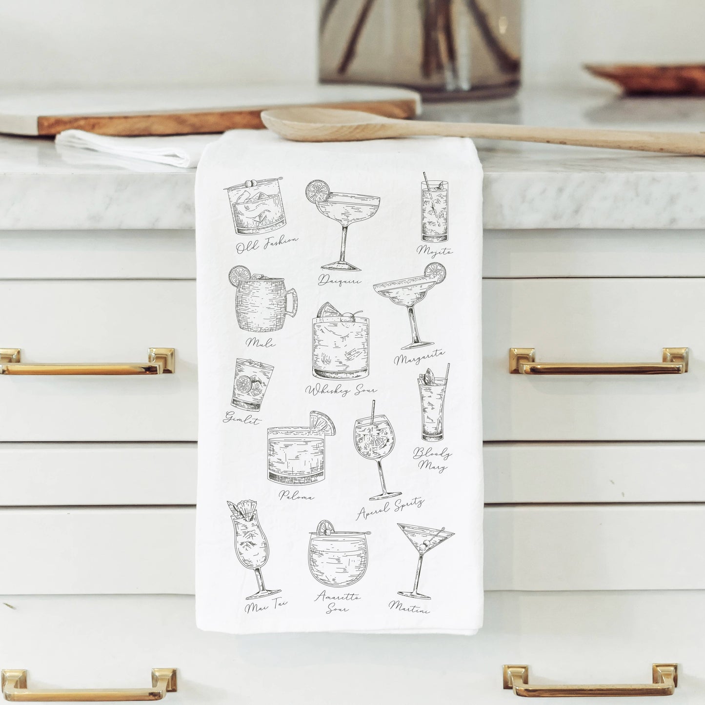 Porter Lane Home - Cocktails Tea Towel