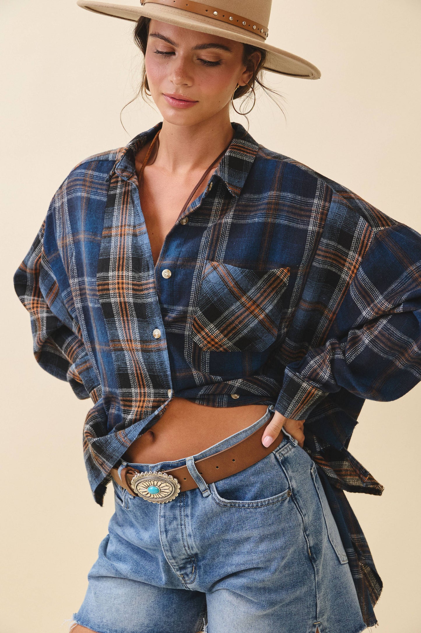AEMI + CO - 8376EN Kambrie Plaid Flannel Shirt 1