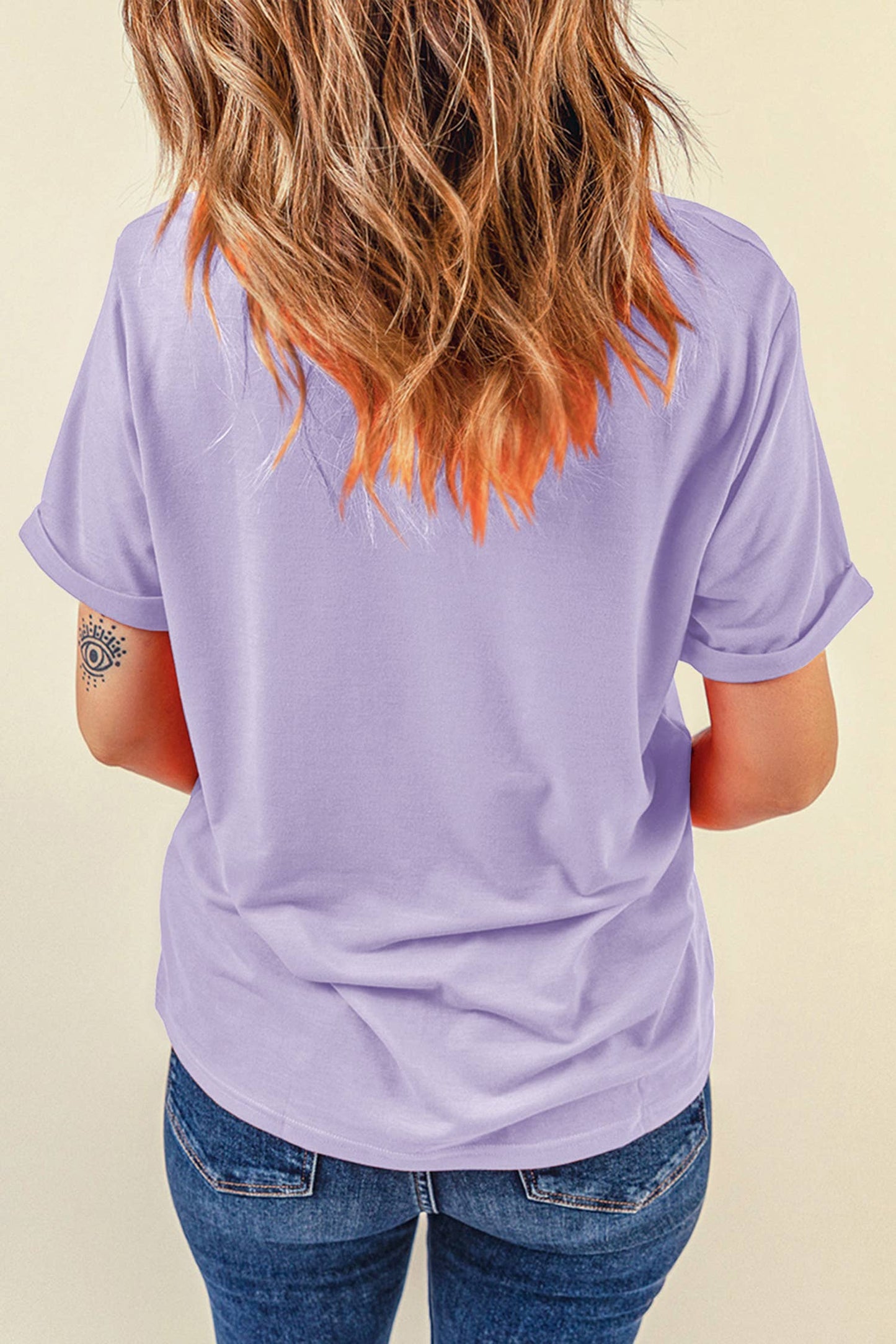 Little Daisy Closet - LDC Casual Plain Crew Neck Tee