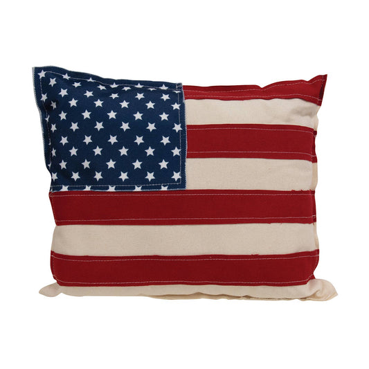 The Hearthside Collection - Patriotic Flag Fabric Pillow