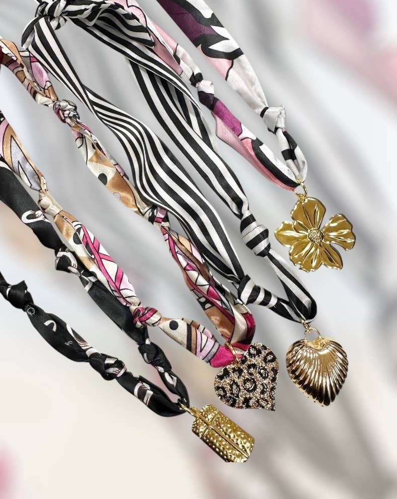 Freely Cece LLC - Trendy Scarf Charm Necklace 