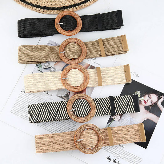 NINEXIS - CWABE0544_VINTAGE BRAIDED ROUND BUCKLE BELTS