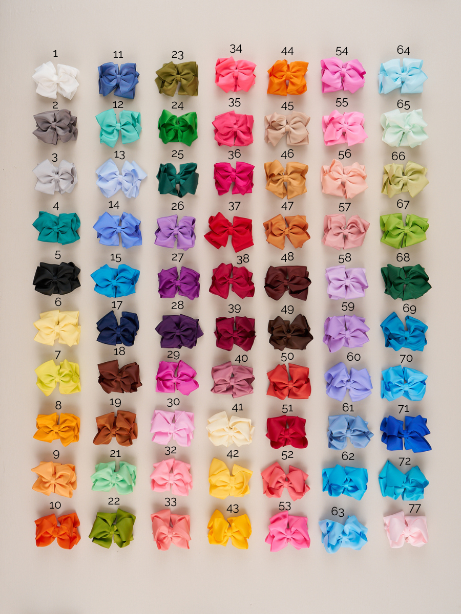Marie Nicole Clothing - Double Layer Bow 5 Inch - 70 Colors Available