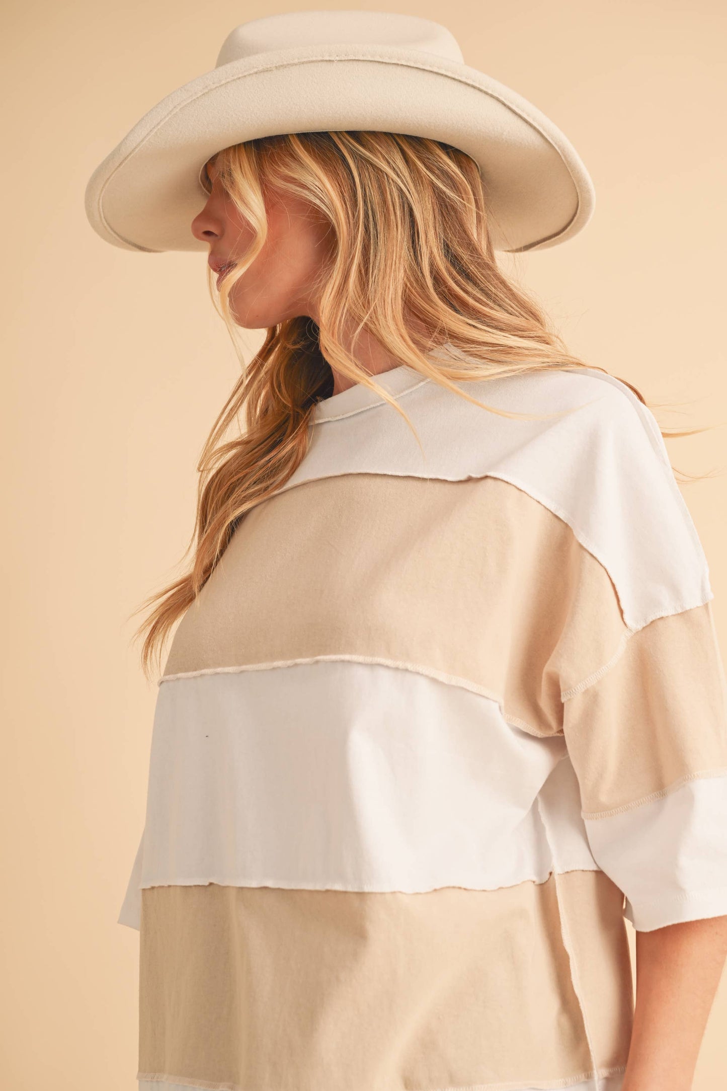 AEMI + CO - 8417FN Polly Color Block Top