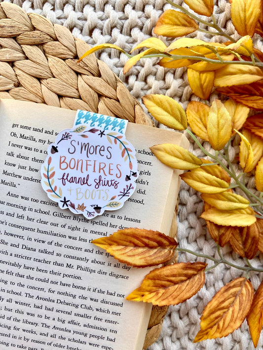 Makerie Day - Fall Wreath Magnetic Bookmark