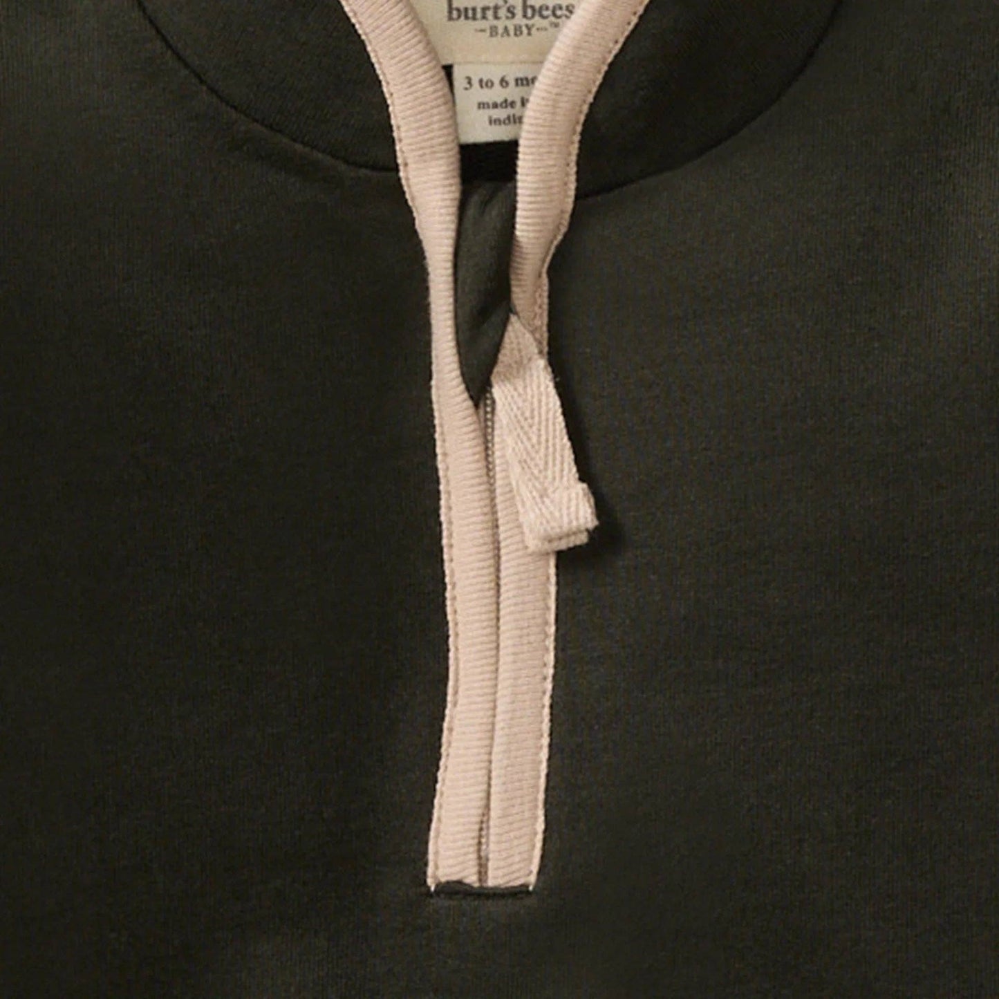 Burt's Bees Baby - Organic Quarter Zip Baby Boy Jumpsuit - Shadow