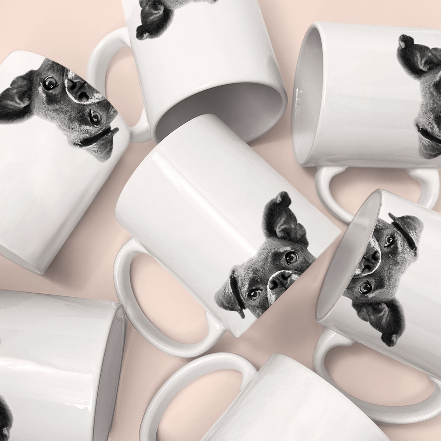 Perkie Prints - Peeking Boxer Mug