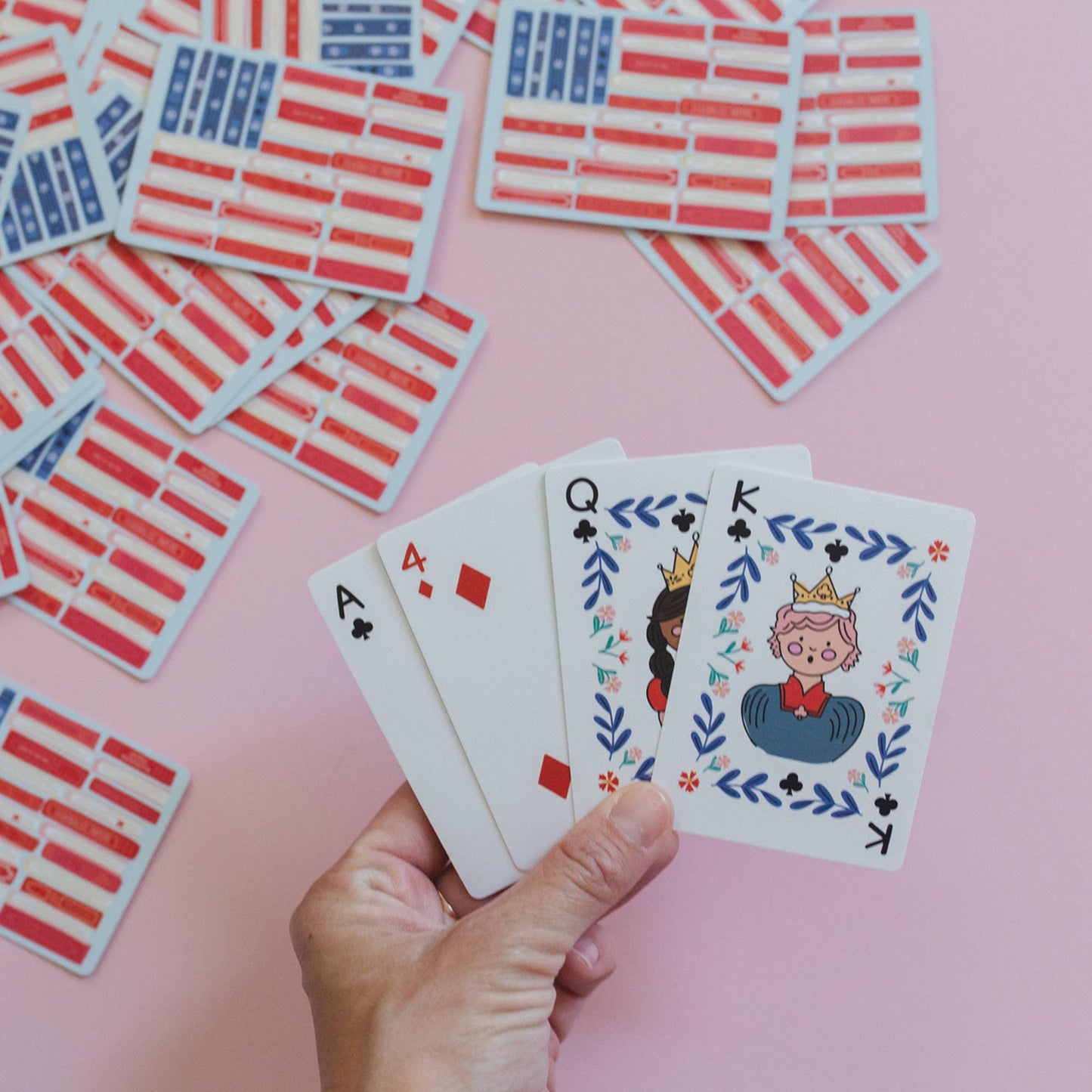 Pippi Post - American Flag Books Deck of Playing Cards