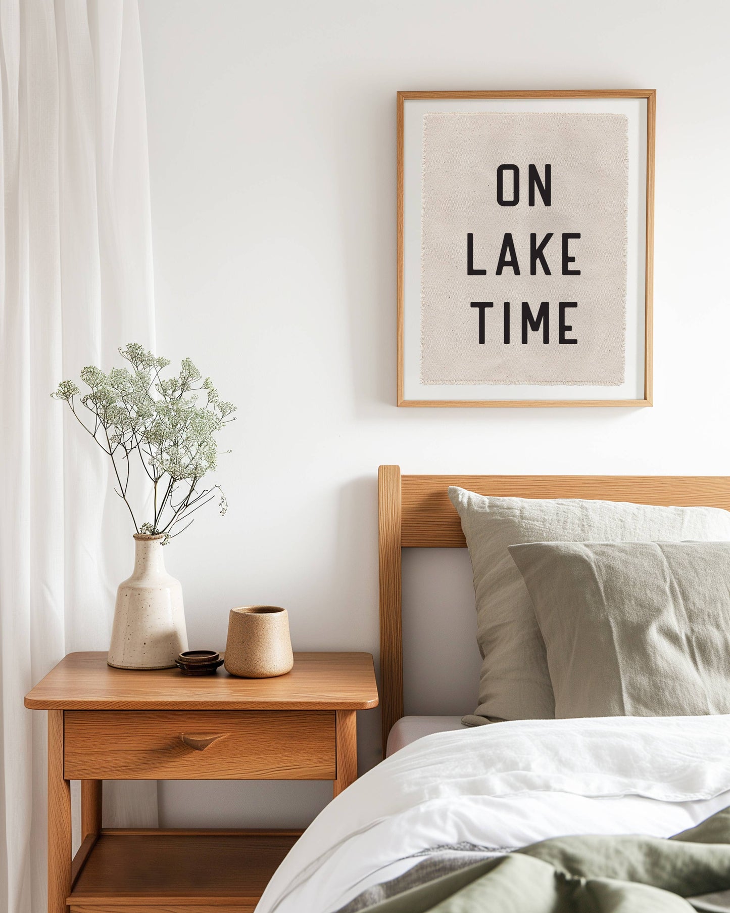 Perfect Day Print Co - On Lake Time Canvas Poster, Hanging Wall Tarp Art 