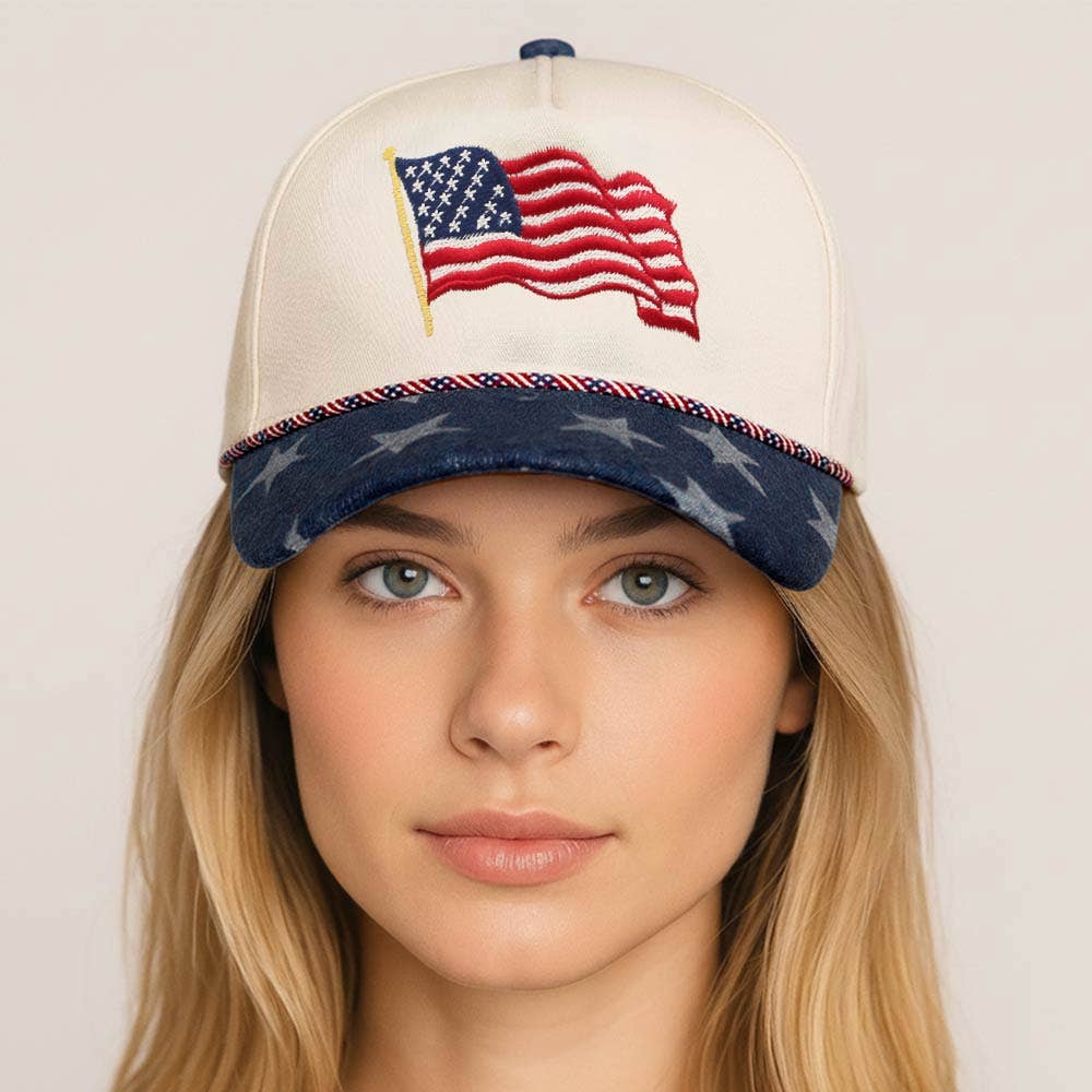 Sensibling Corp. - USA 250th Anniversary Patriotic Embroidered Baseball Cap