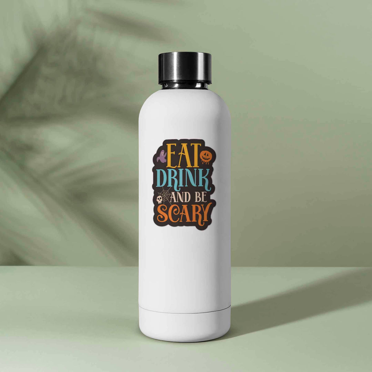 Sentinel Supply - Eat, Drink, and Be Scary Halloween Sticker - Cute Fall Gift