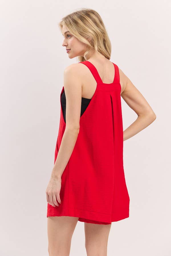 Sewn and Seen - Scallop Pocket Strap Romper