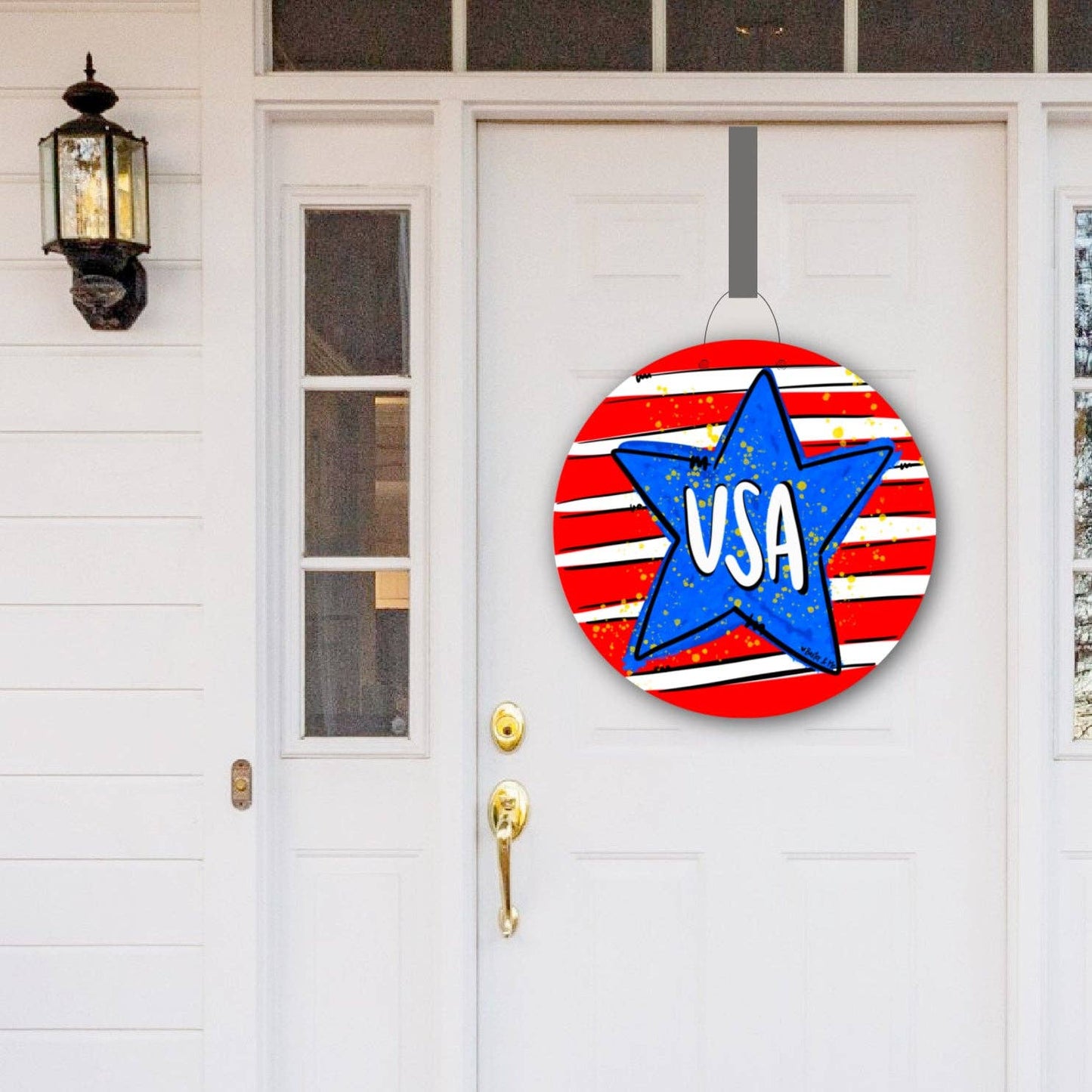 Baxter & Me - USA Door Hanger