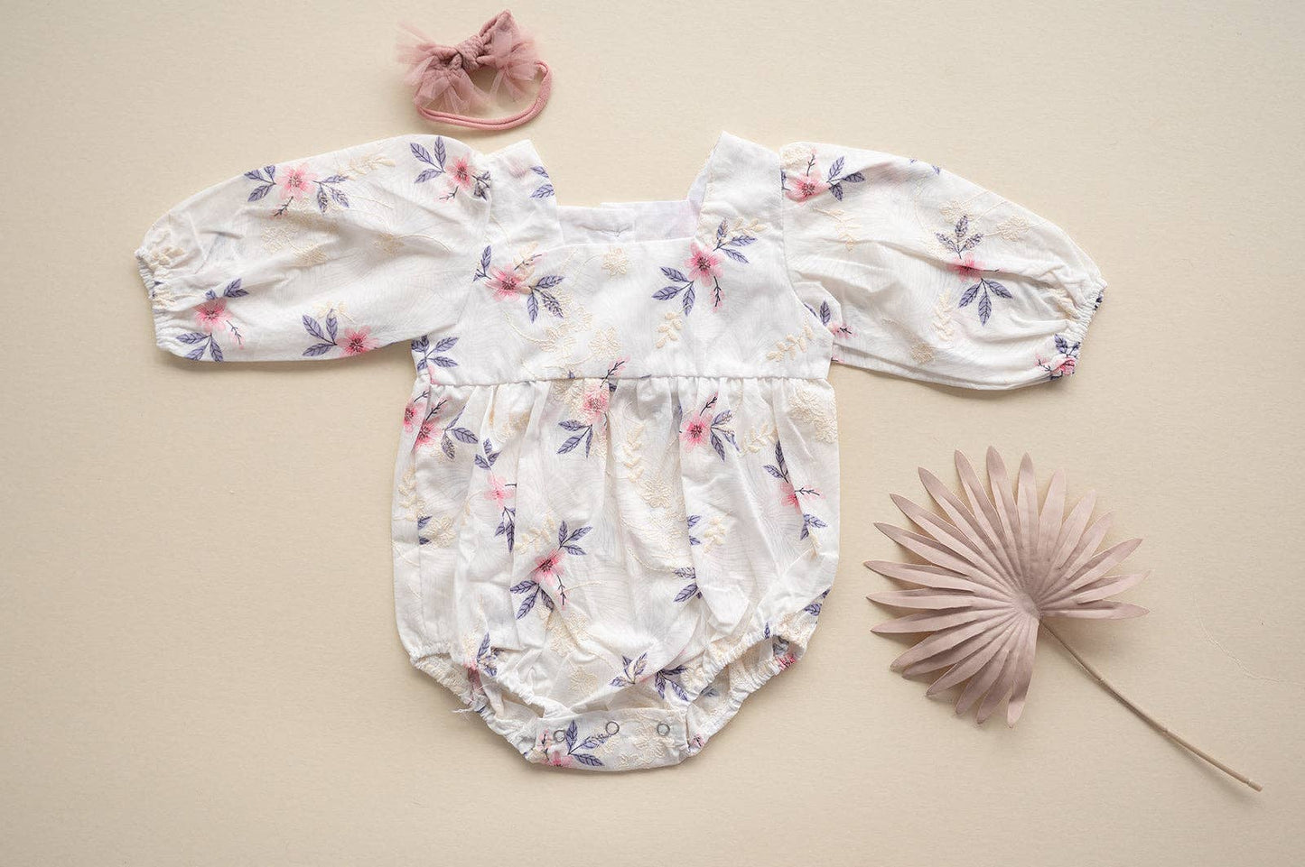 SOL Baby Clothing & Accessories - Pink Floral Romper Dress