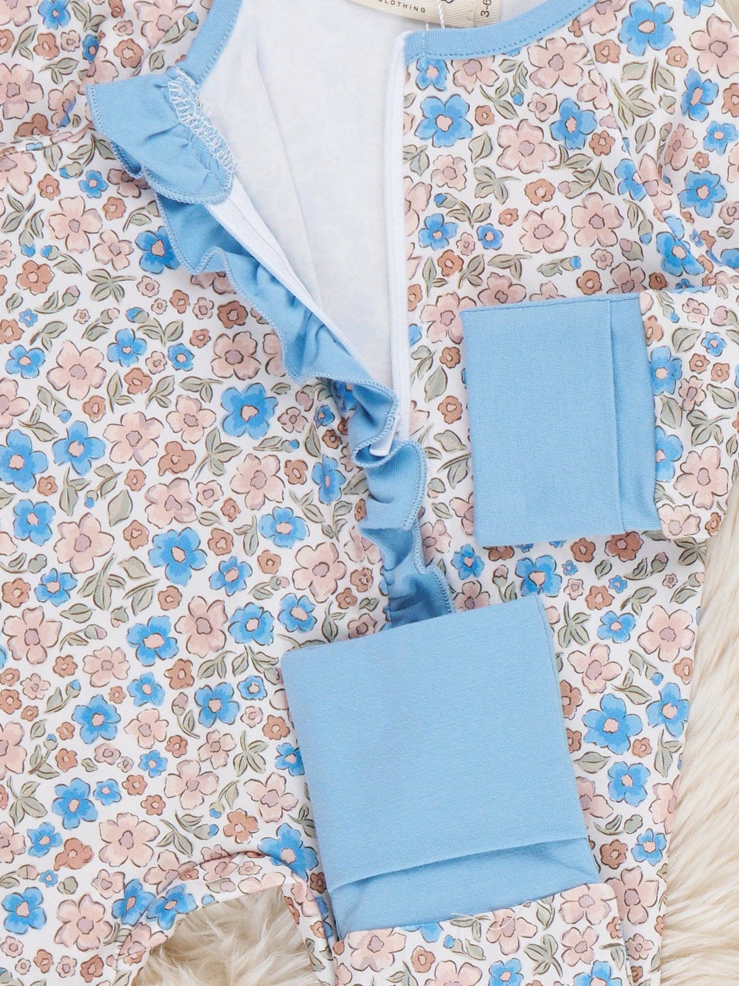 Marie Nicole Clothing - Blossom Floral Ruffle Romper