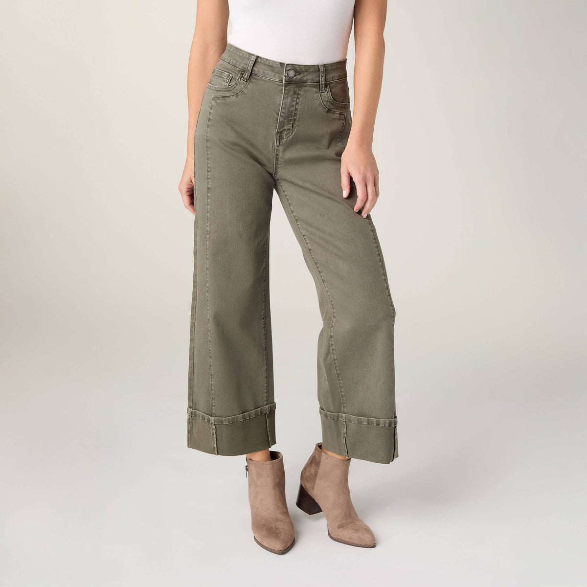 COCO + CARMEN - Avante Wide Ankle with Front Seam Pant-Fall