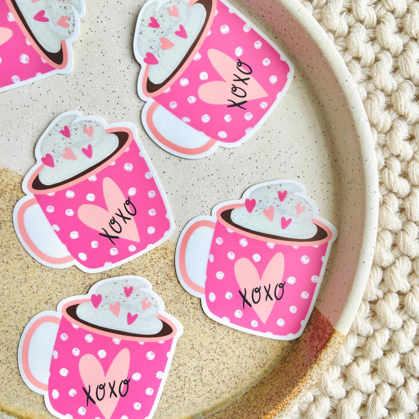 Makerie Day - Valentine's Day Hot Cocoa Mug Sticker