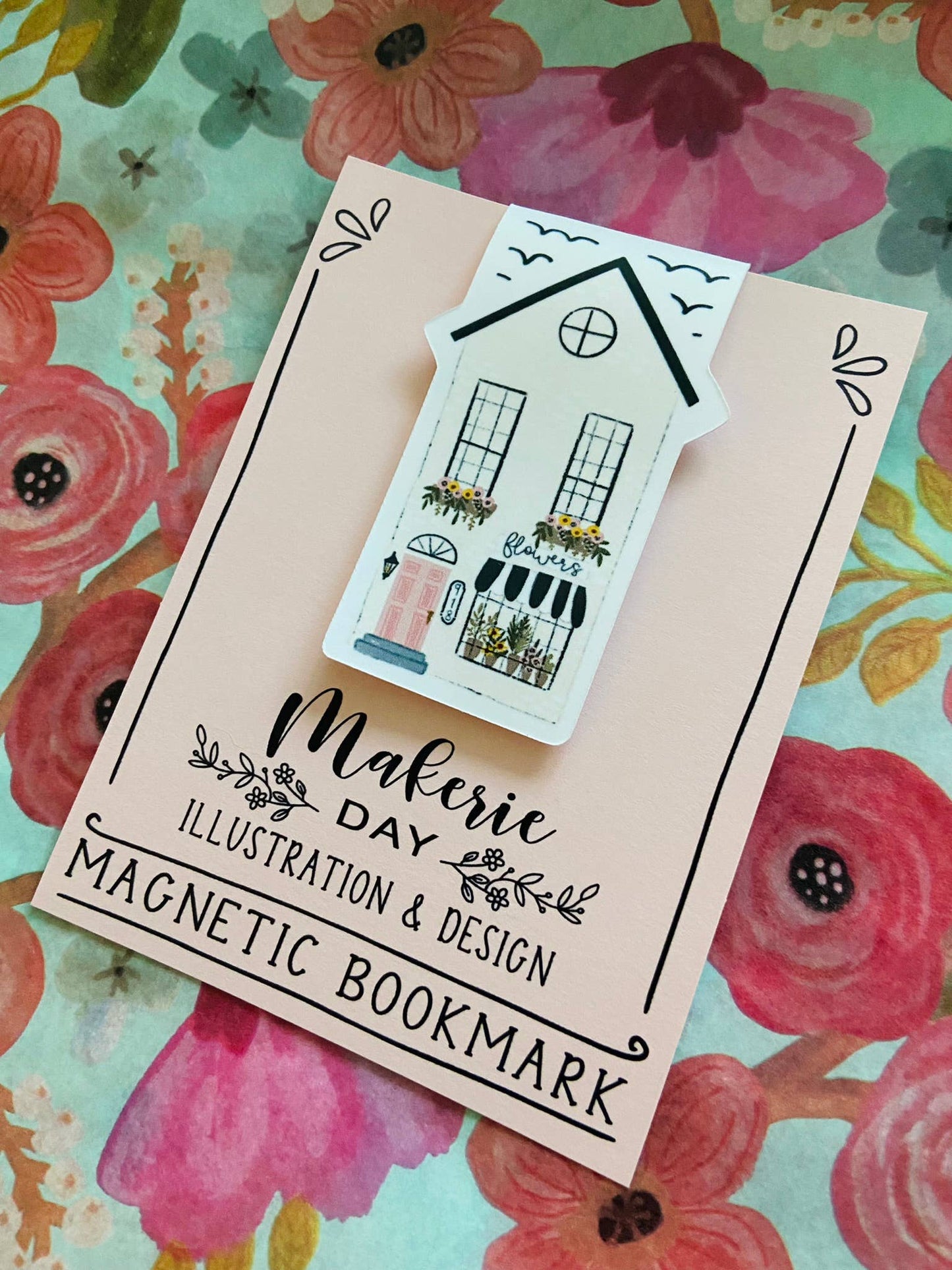 Makerie Day - Flower Shop Magnetic Bookmark