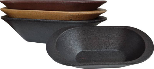 The Hearthside Collection - Primitive Colors Bread Pan, 3 Assorted