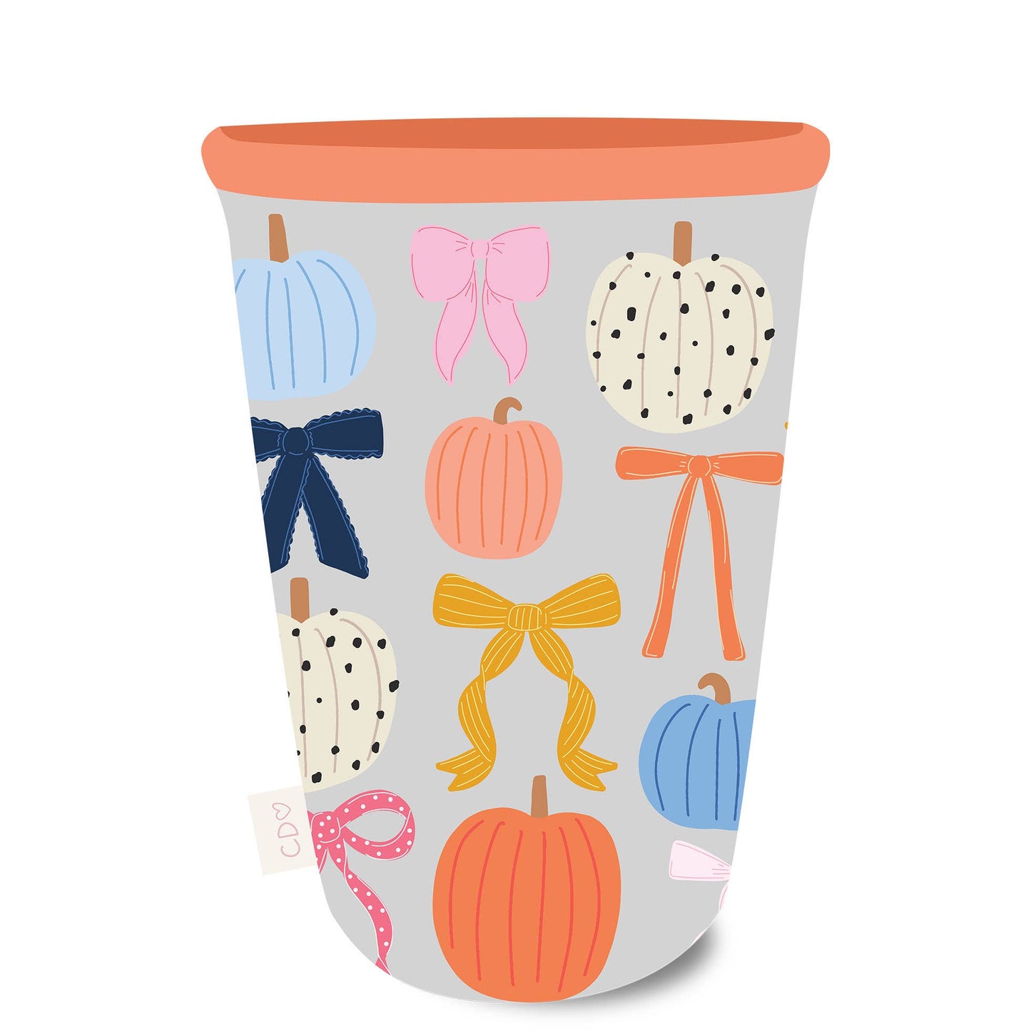 Callie Danielle - Fall Pumpkins & Coquette Bows Drink Sleeve