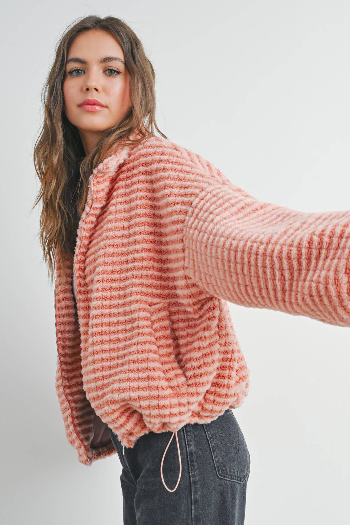 BUTTERMELON - Fall Collared Puffer Jacket - BMJ7497