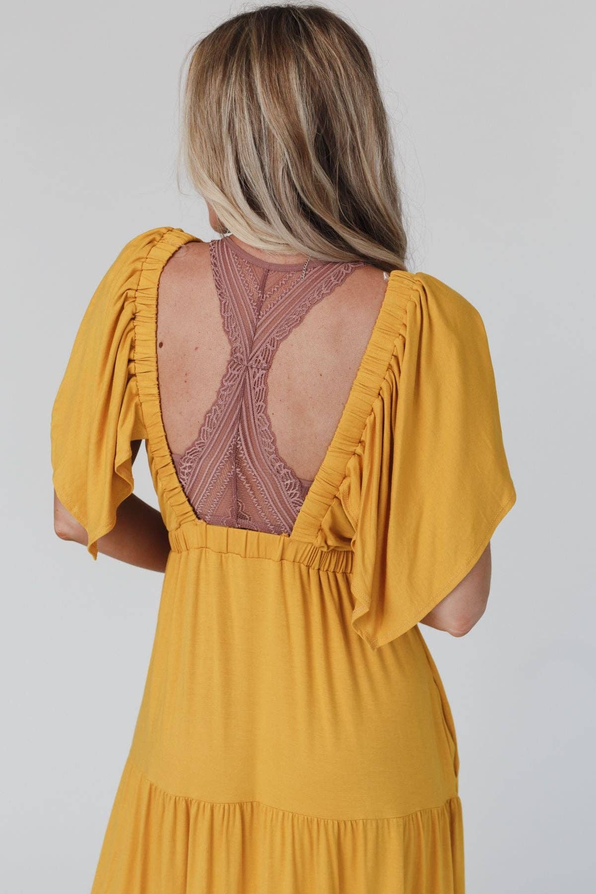 Three Bird Nest - Evermore Seamless Lace Racerback Bralette - Mauve