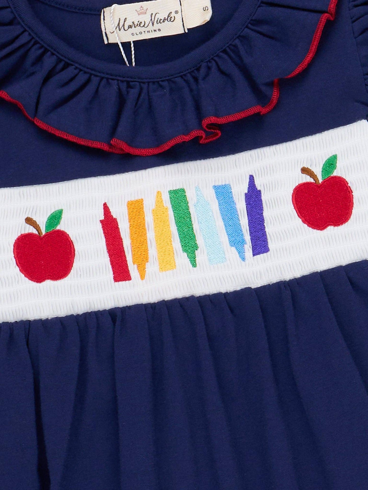 Marie Nicole Clothing - Little Artist Smocked Flutter Dress