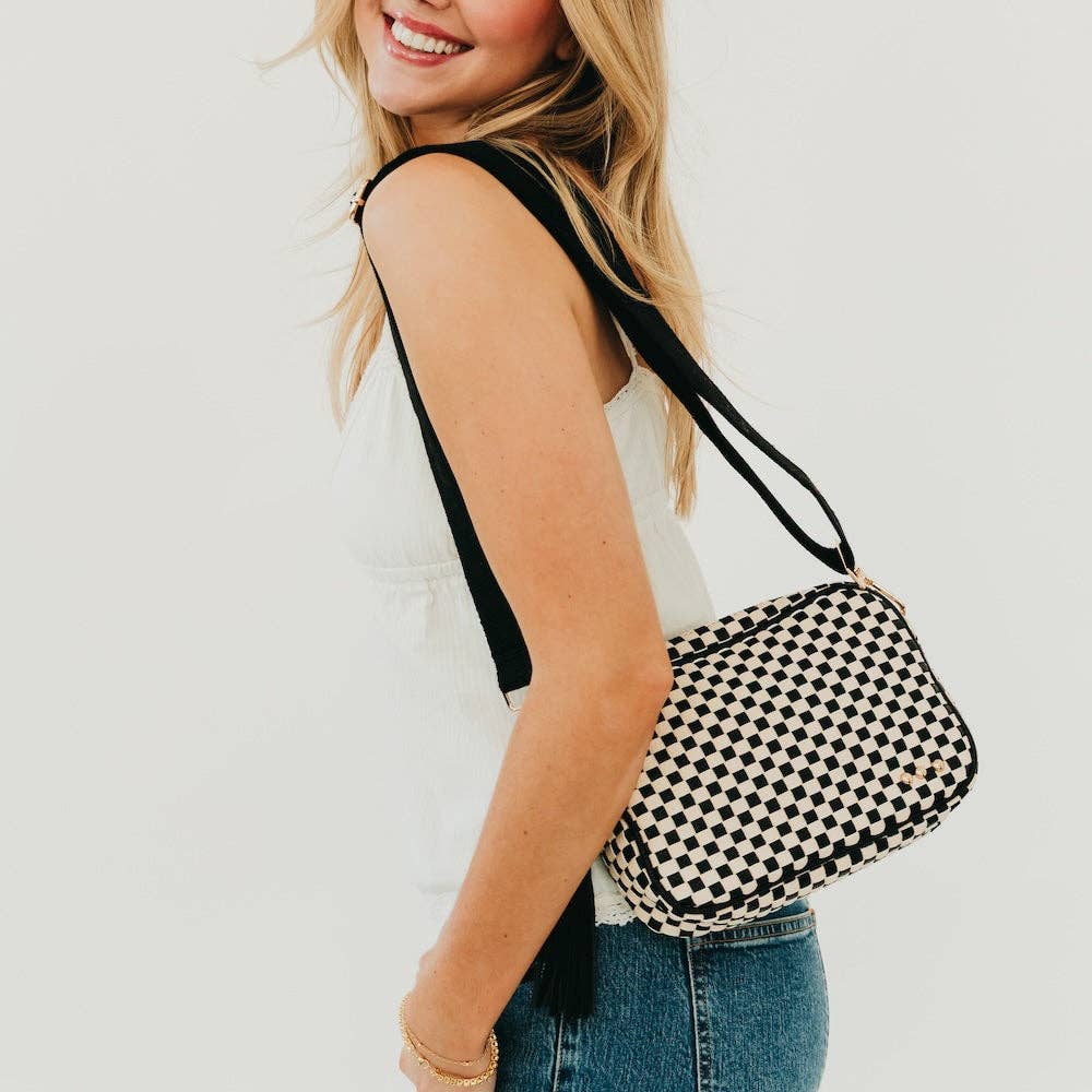 Pretty Simple - Woven Willow Camera Crossbody Bag