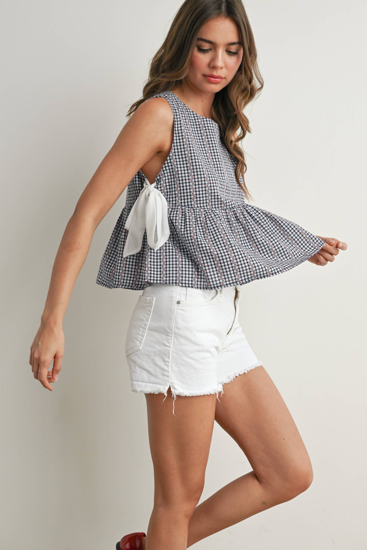 BUTTERMELON - Sky Meadow Peplum Top - BMT7750