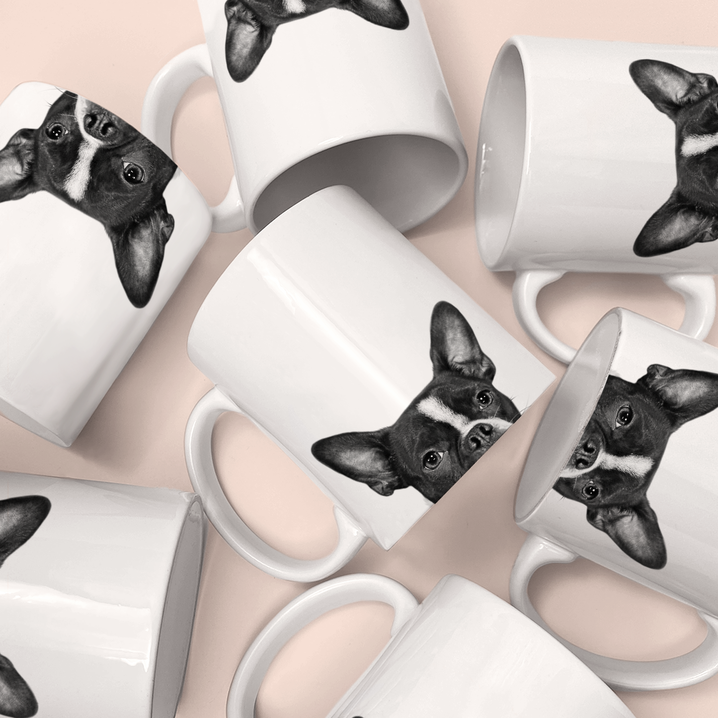 Perkie Prints - Peeking Boston Terrier Mug