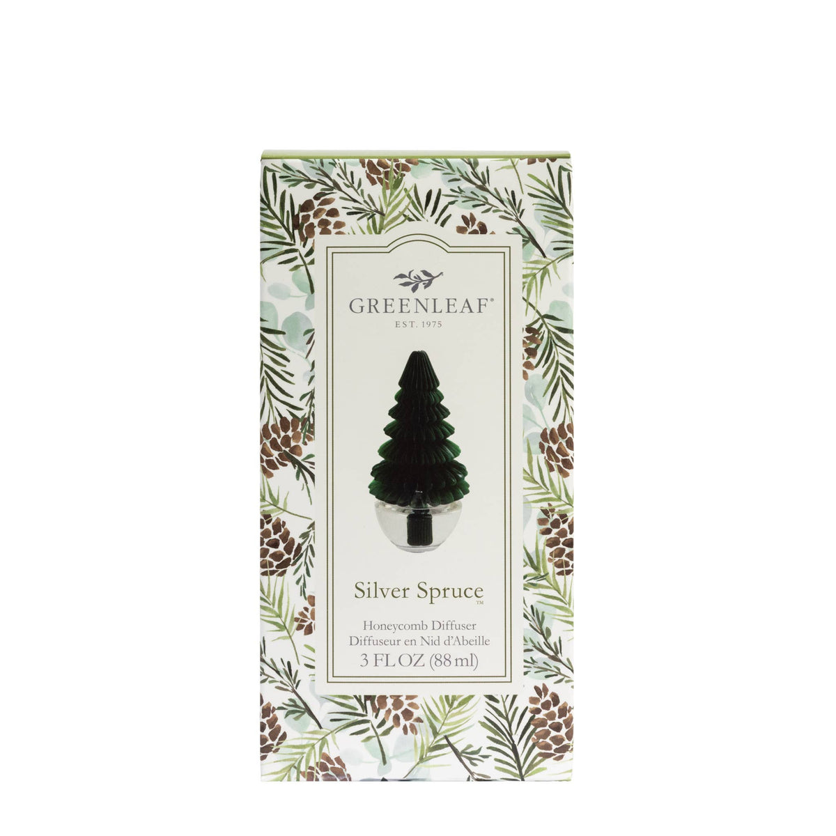 Greenleaf Gifts - Silver Spruce Tree Honeycomb Diffuser 4pk | Holiday