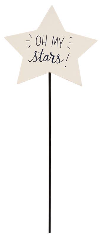 The Hearthside Collection - Patriotic Star Plant Stake, 3 Assorted
