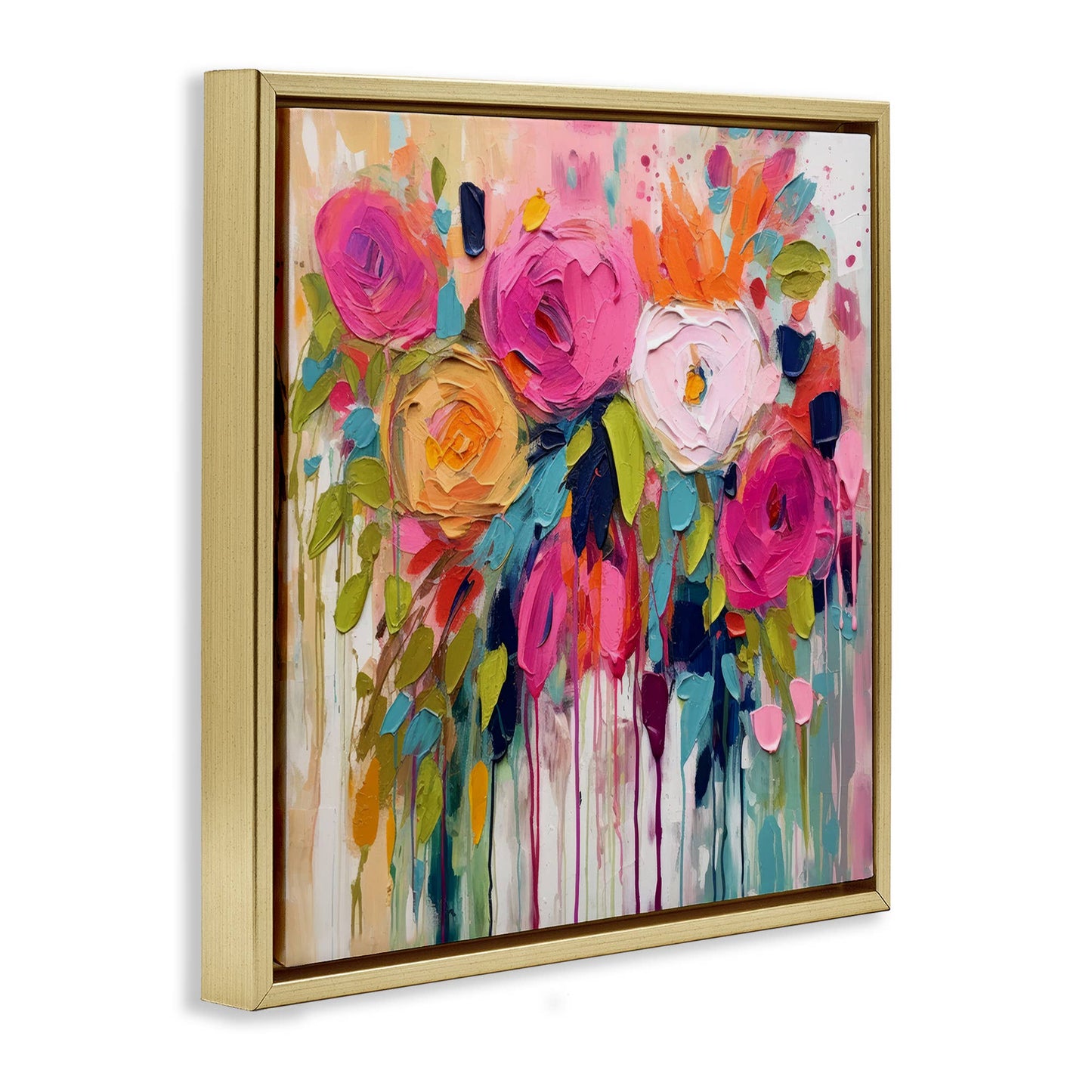 Stupell Industries - Urban Paint Bouquet Floating Frame