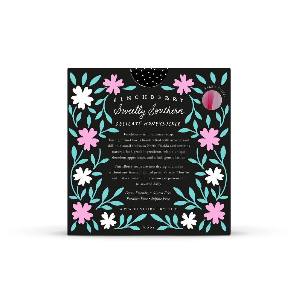 FinchBerry - Sweetly Southern Honeysuckle Scented Gluten-Free Boxed Soap