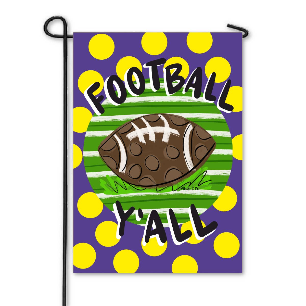 Baxter & Me - Football Team Colors Garden Flag