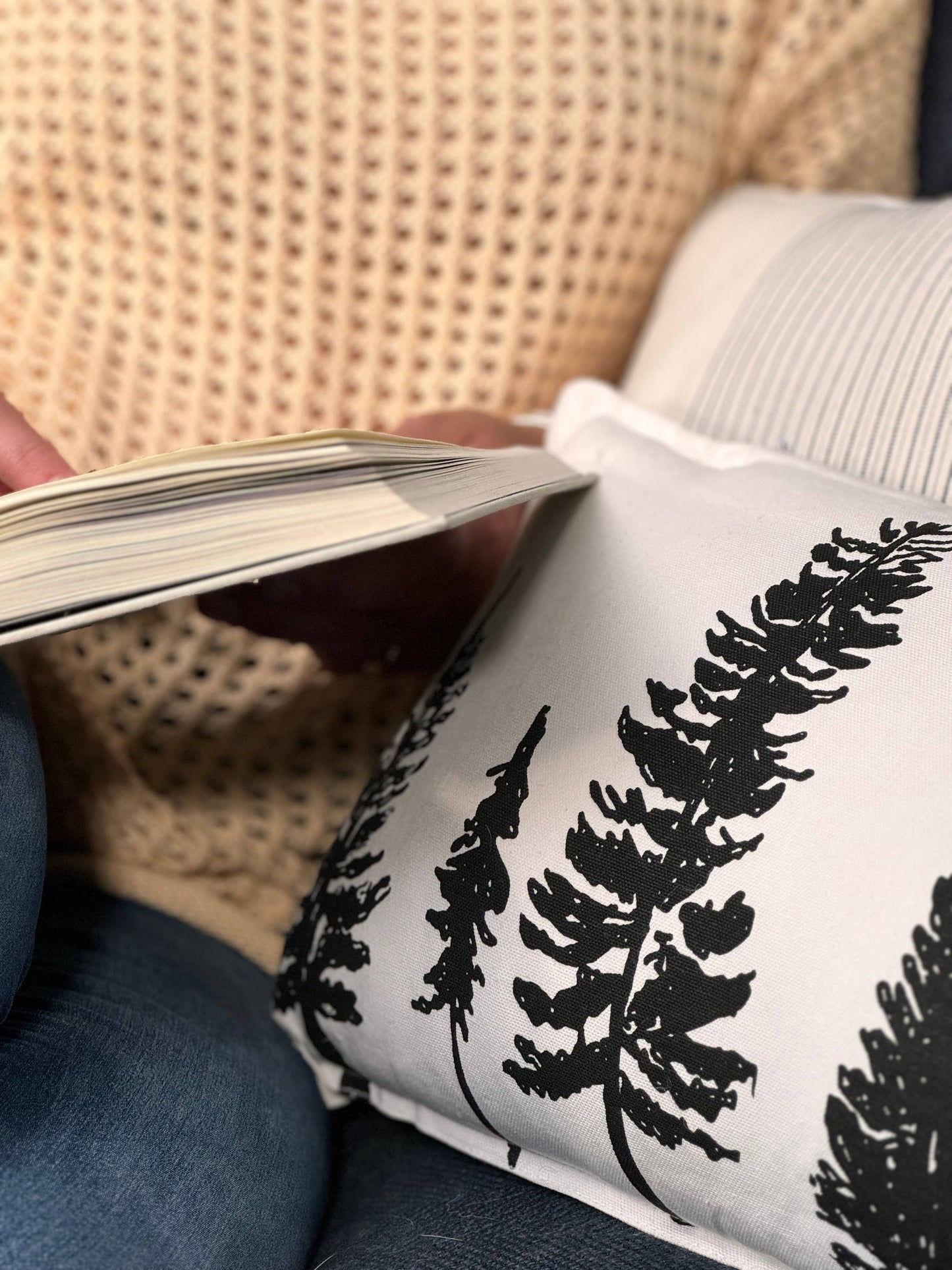 Artsy Em - Evergreen Enchantment Throw Pillow