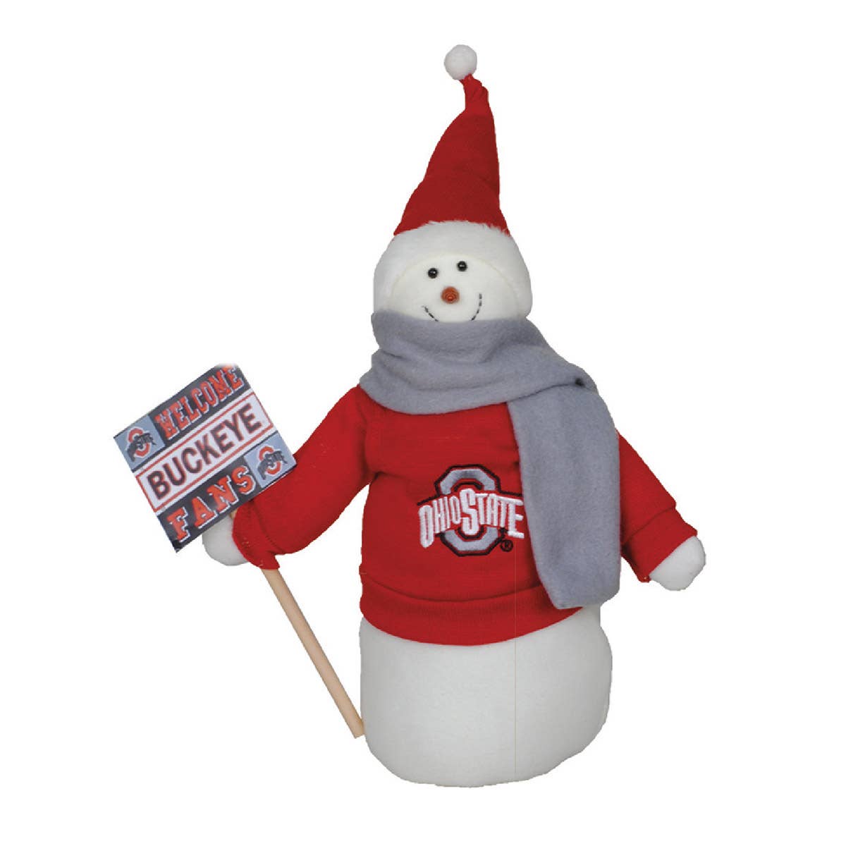 Santa’s Workshop Inc. - 12” Ohio State Snowman Fan