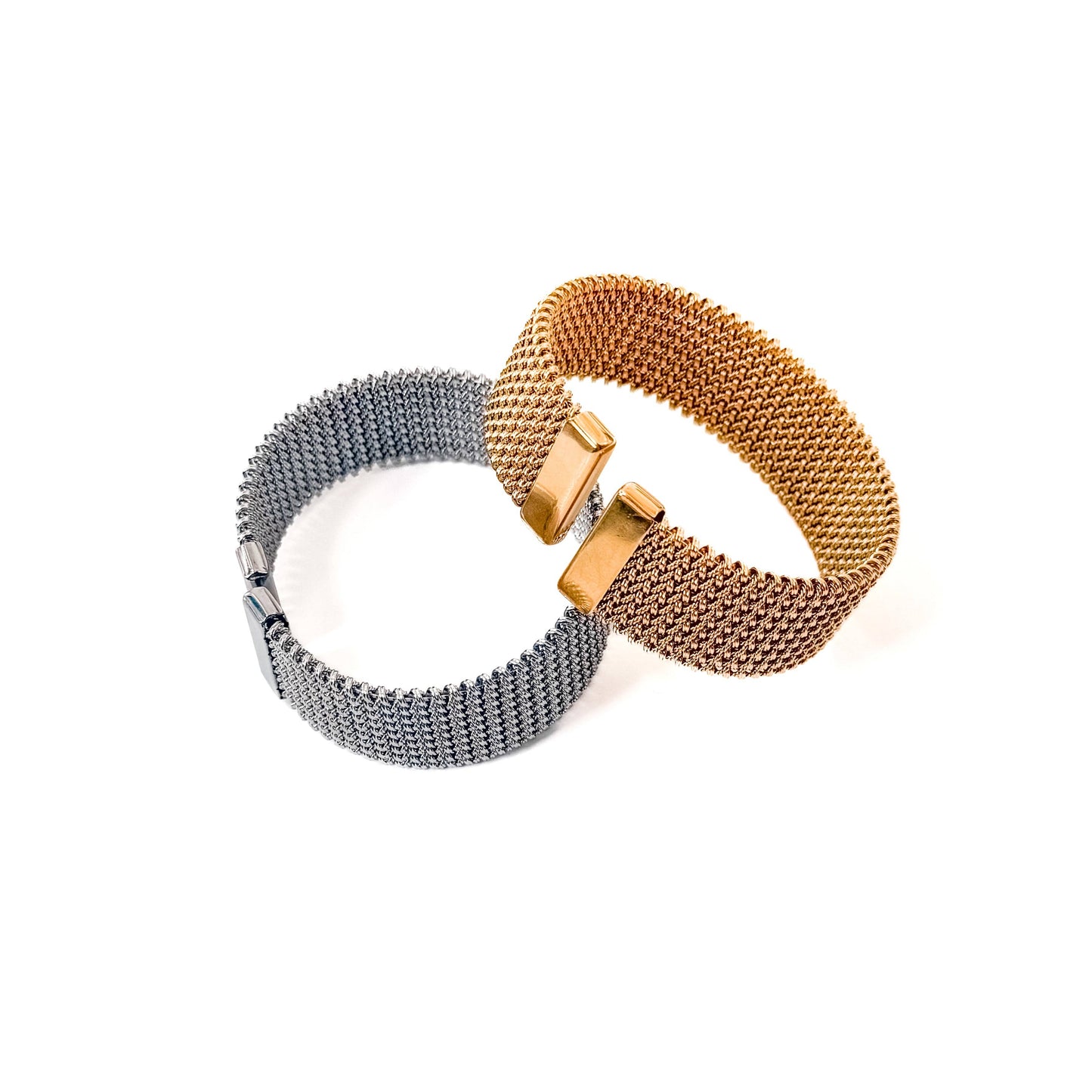 Pretty Simple - Braided Mesh Cuff Bracelet - WATERPROOF