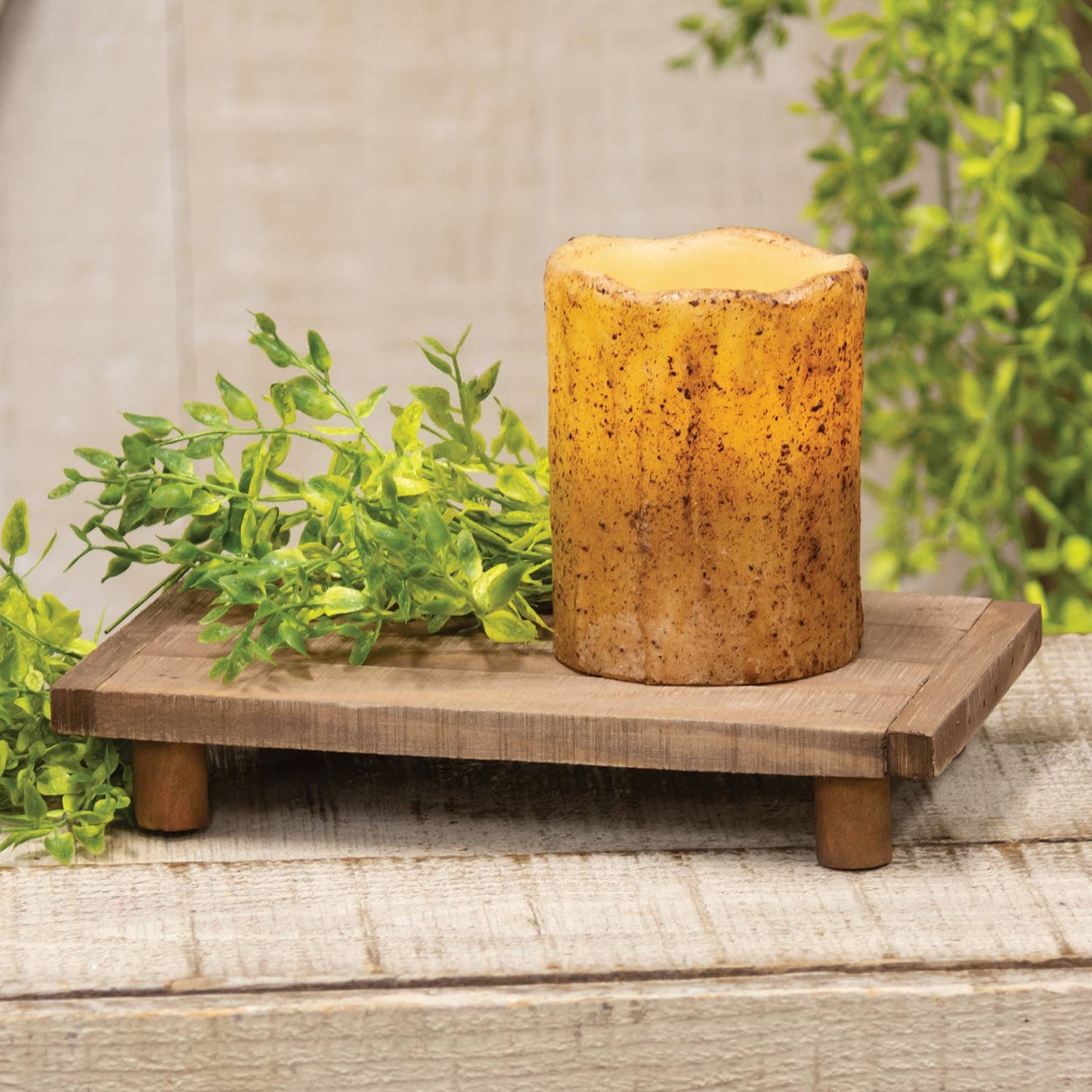 The Hearthside Collection - Stained Wood Rectangle Riser