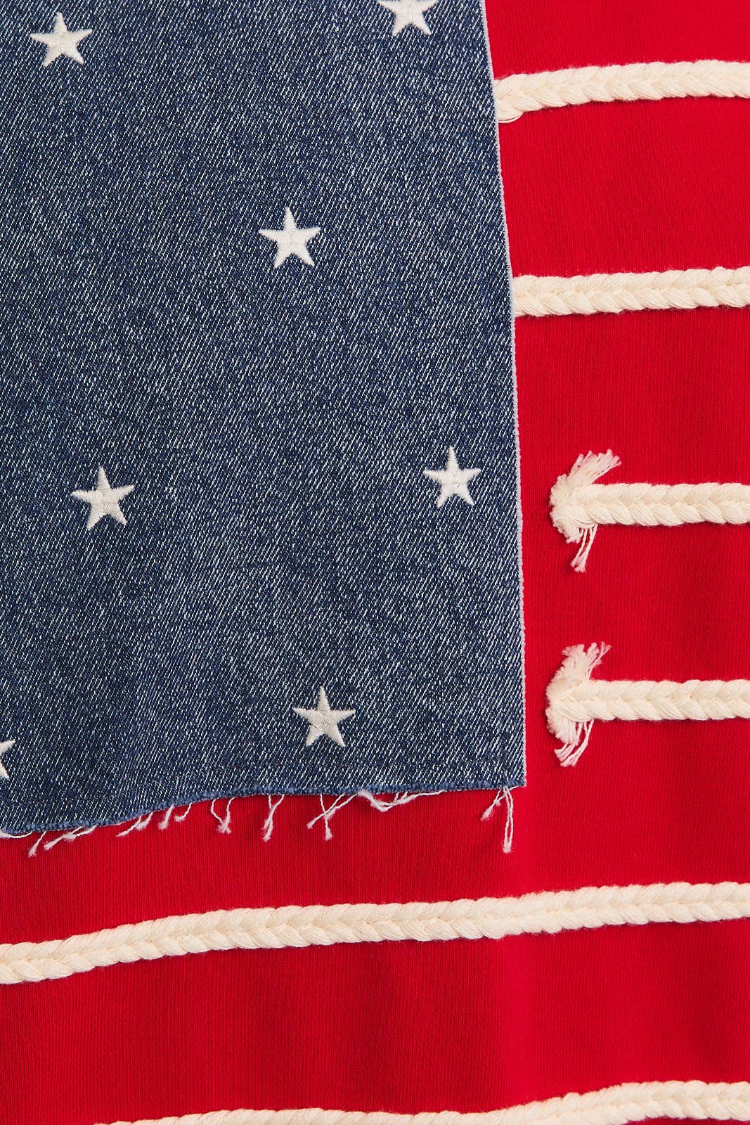 GILLI - CREW NECK LONG SLEEVE "USA FLAG" NOVELTY SWEATSHIRT