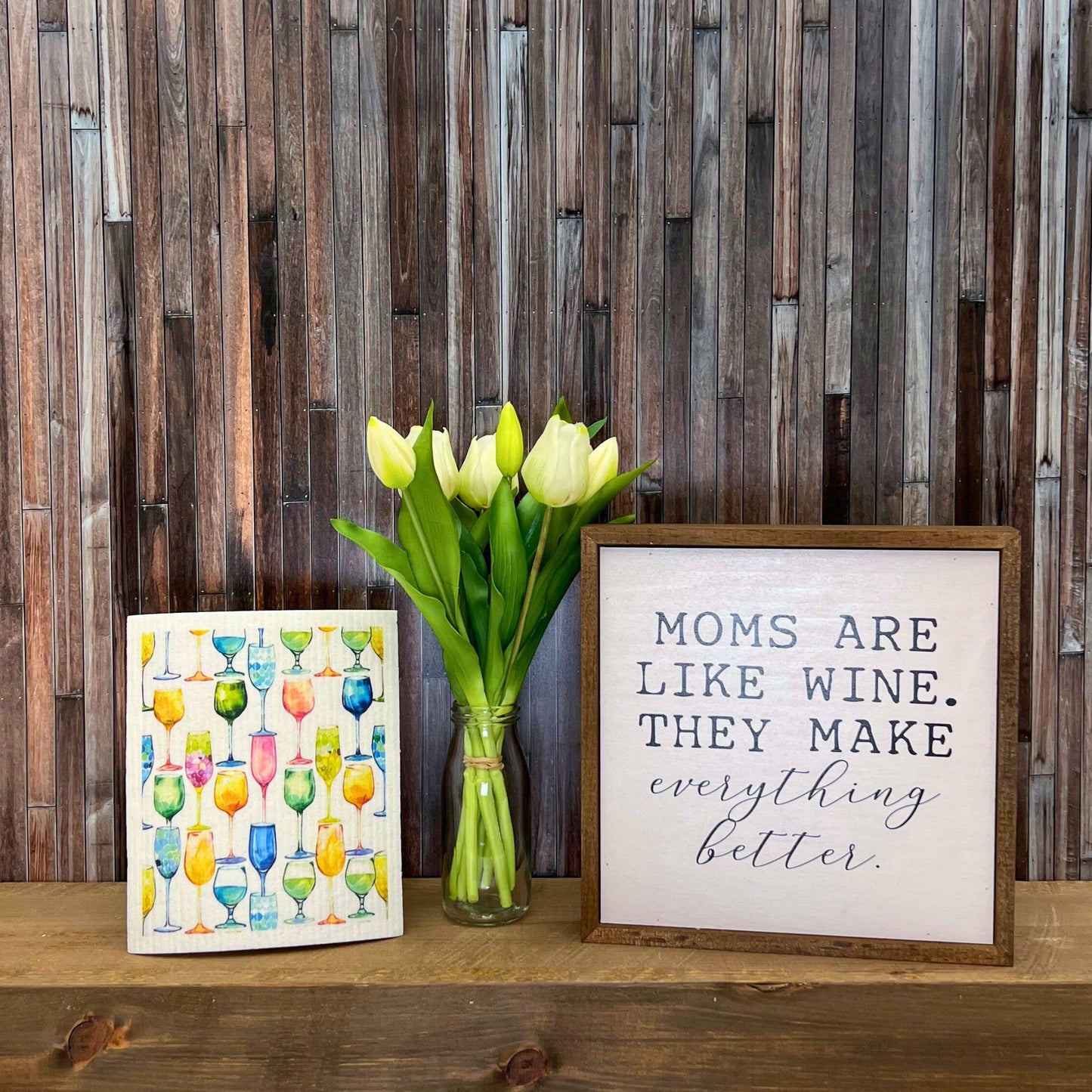 Driftless Studios - Wine Glass Collection Swedish Dishcloths -
