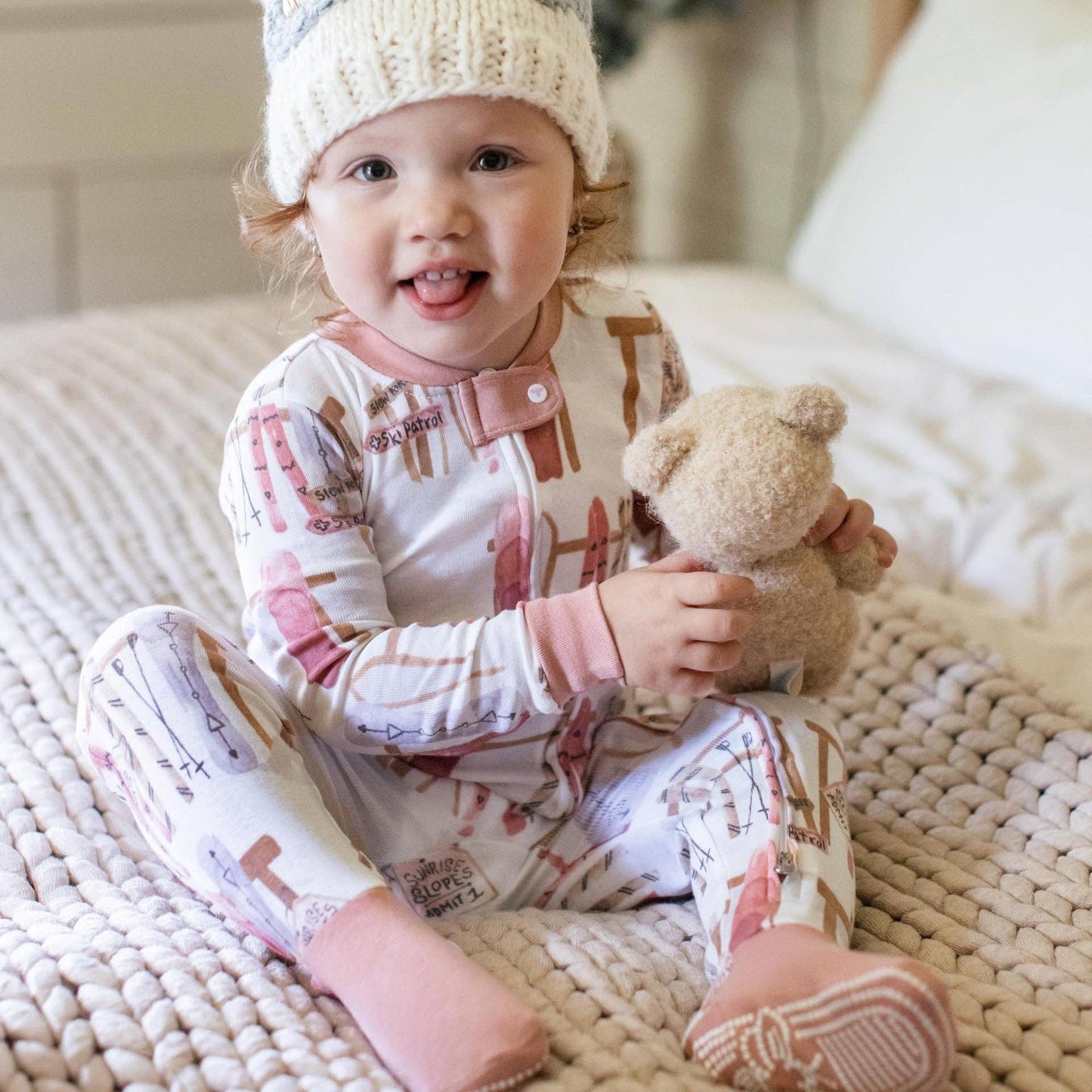 Burt's Bees Baby - Sunrise Slopers Organic Sleeper - Organic Rose