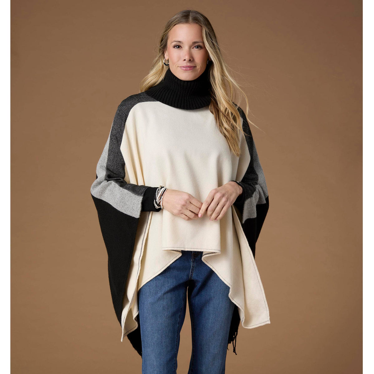 COCO + CARMEN - Martina Turtleneck Poncho-Fall