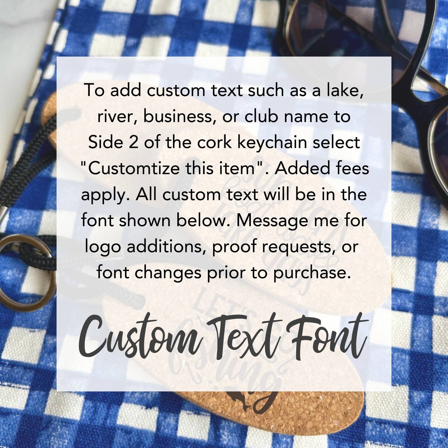 The Lillie Pad - Floating Cork Keychain Boat, Lake - One-sided design