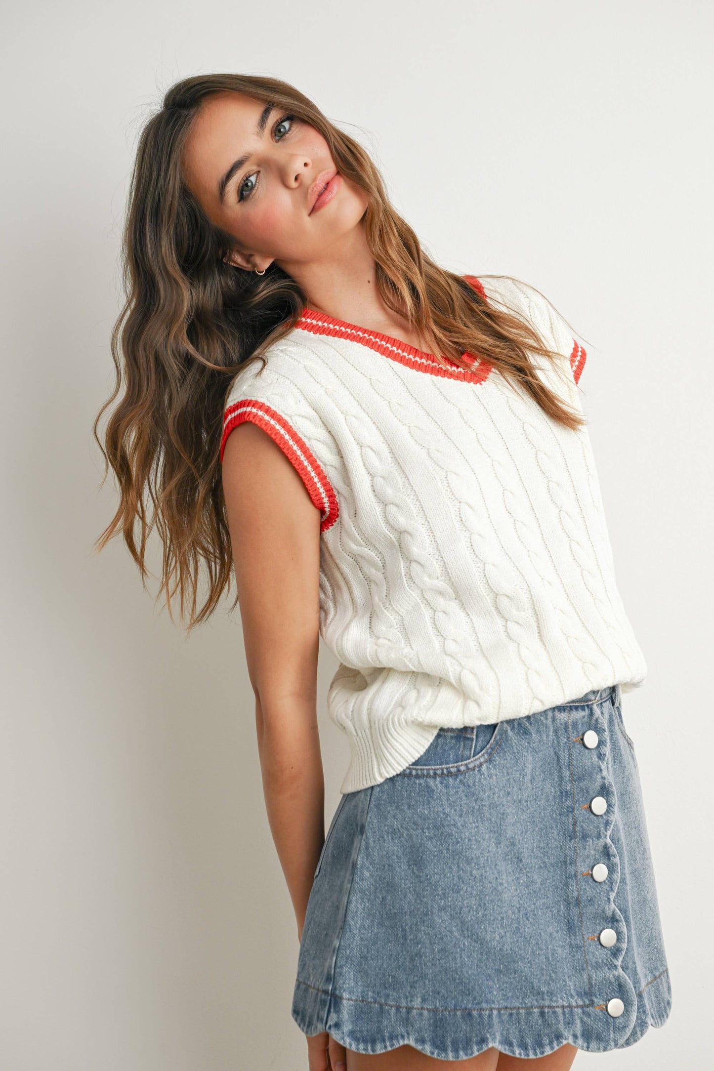 BUTTERMELON - Knitted Sweater Vest - BMW7708