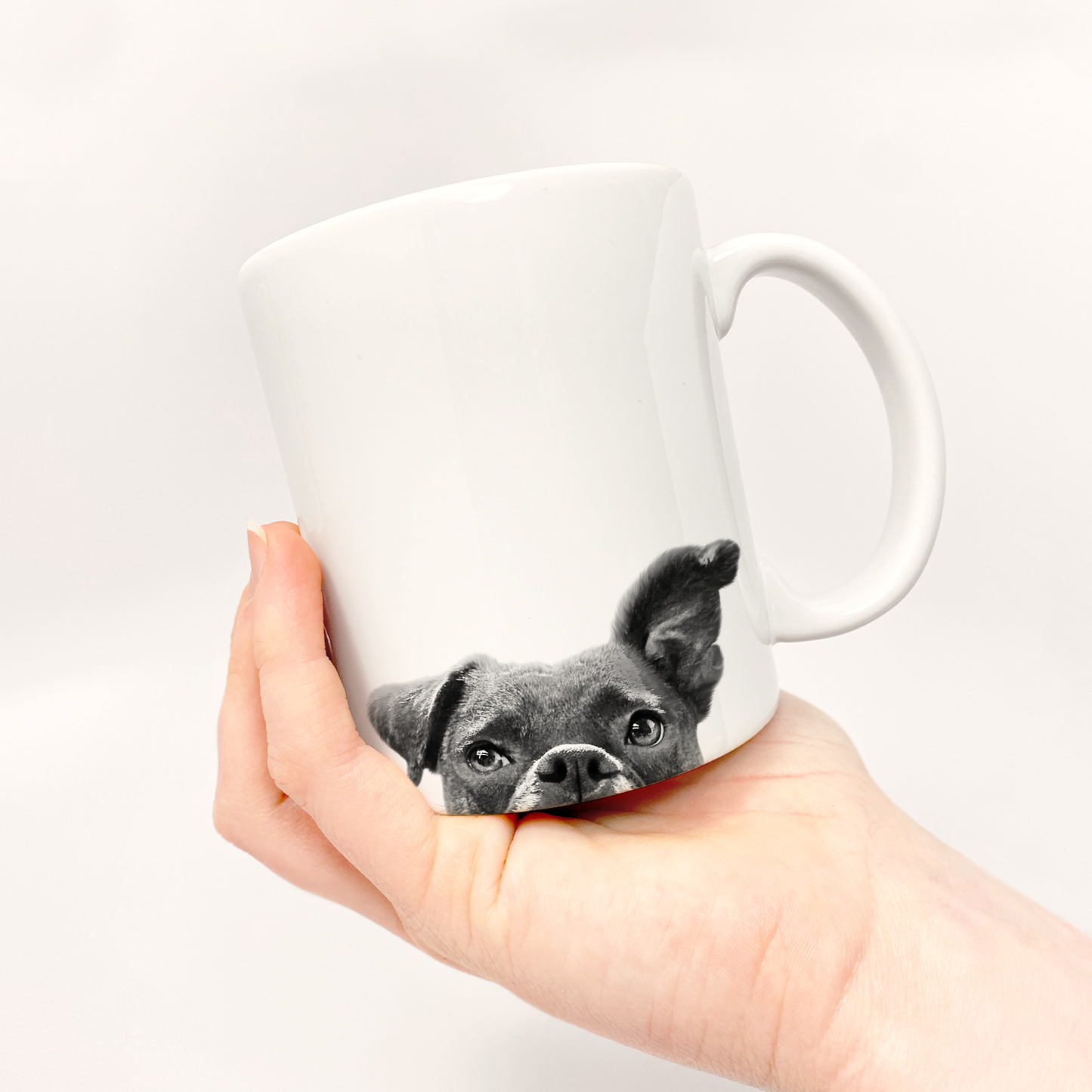 Perkie Prints - Peeking Boxer Mug