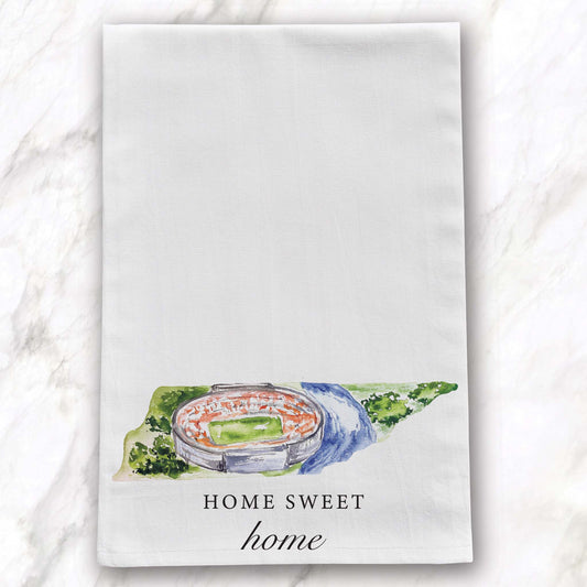 Barrel Down South - Tennessee Home Sweet Home Football Tea Towel