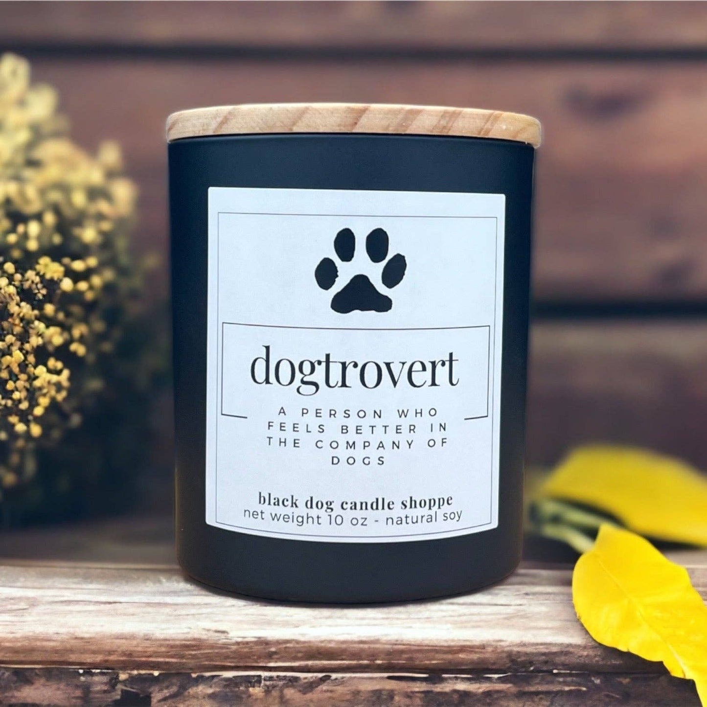 The Black Dog Candle Shoppe - Dogtrovert Dog Lover Candle