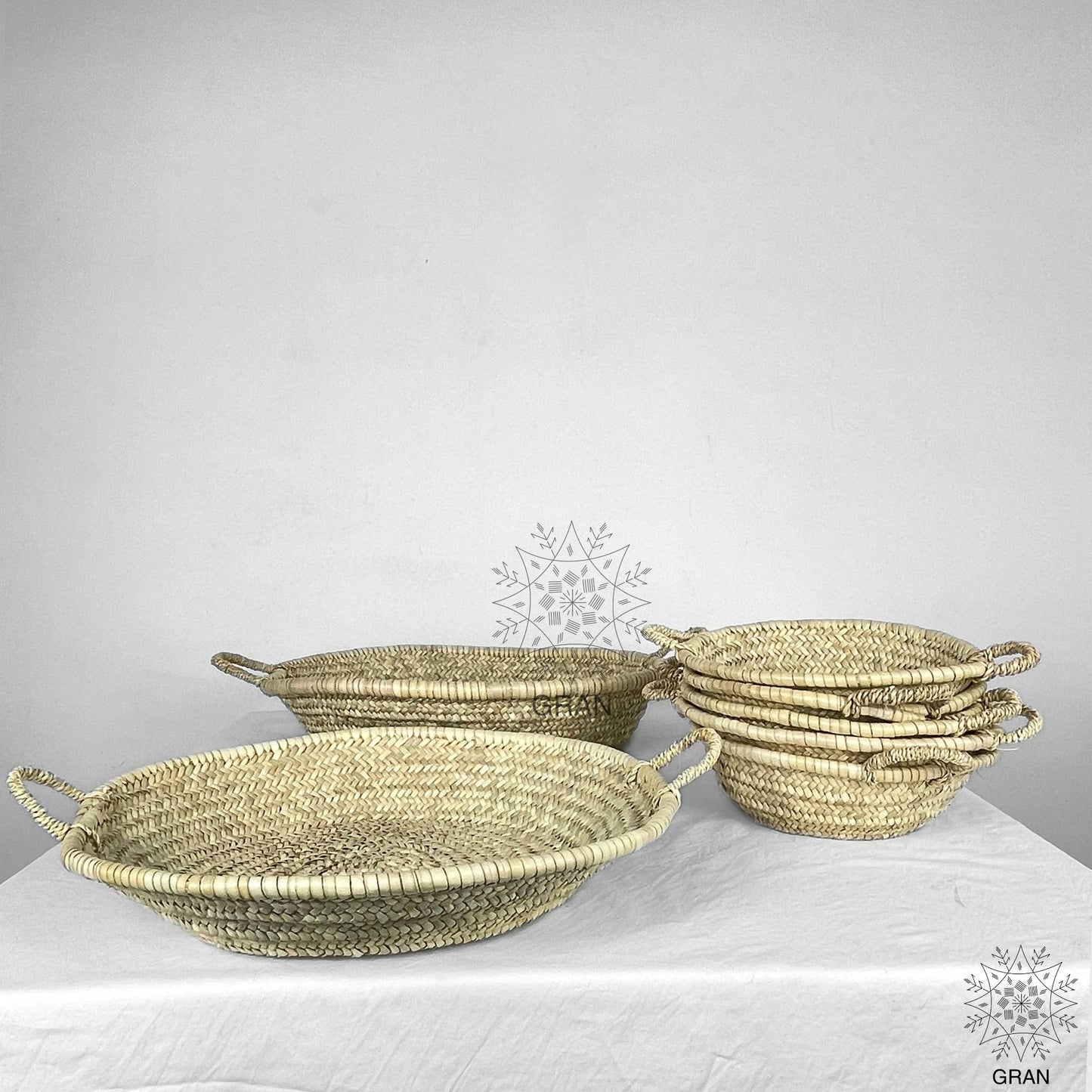 Gran Wholesale - Moroccan Straw Woven Plate, Handcrafted Wicker Plates