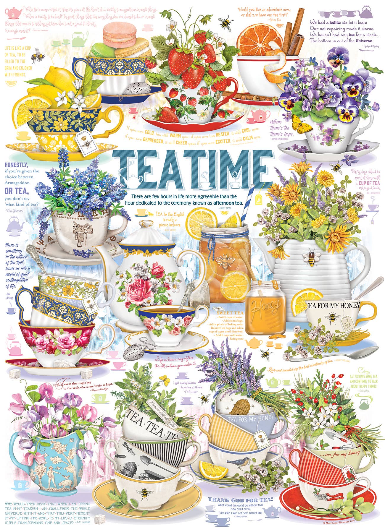 Outset Games and Cobble Hill Puzzles - Tea Time 1000pc puzzle